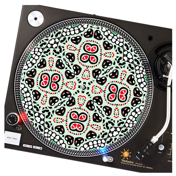 KuzmarK™ 12" DJ Turntable Slipmat - Sugar Lips DJ