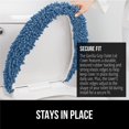 thumbnail image 3 of Tapa de inodoro GORILLA GRIP Soft Chenille Blue 49,5 x 47 cm, 3 of 9