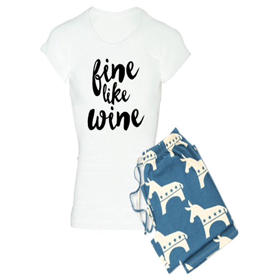 CafePress - Fine Like Wine - Women's Light Pajamas