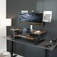 thumbnail image 6 of VIVO Vintage Brown Adjustable Extra Wide 42" Standup Desk Converter, Black Frame, 6 of 8