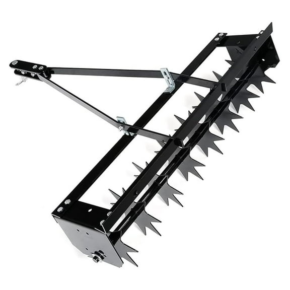 Tow Behind Lawn Aerator 32" - Soil Penetrator with Spikes for Tractor, ZTR & ATV - Adjustable Hitch - Durable Steel Construction