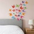 thumbnail image 5 of Unique Bargains 90 PCS Butterfly Wall Decals for Home Decoration Purple Pink 3.1" x 2.6", 5 of 5
