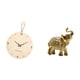 thumbnail image 5 of Reloj de pared,Reloj de pared decorativo para sala de estar,silencioso,Reloj de pared de madera con decoración moderna,Figura de escritorio,Estante de estatua de elefante para, 5 of 8