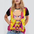 thumbnail image 4 of One Punch Superman Unisex T-Shirts Interesting Novelty Pattern Printed Short Sleeve Casual Graphics Tees Tops, 4 of 8