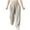 Beige, variant on ZZwxWA Linen Pants Women Mid-waist Elastic Wide Leg Solid Color Trousers Straight Full Pants with Pocket Palazzo Pants for Womens Today