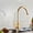 Gold, variant on Kitchen Sink Faucet for Bar Farmhouse Commercial, Black/Silver Aluminum Kitchen Faucets, 360 Rotate Single Handle Kitchen Faucet, Cold Hot Water Sink Mixer Taps