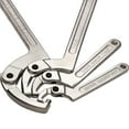 thumbnail image 3 of Adjustable Semi-Circular Hook Head Round Nut Wrench with Polished Chrome Finish, Universal Multifunctional Single-Head Cog Wheel Tool for Versatile Repair Tasks, 115-170mm Capacity, Durable Design, 3 of 4