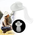 thumbnail image 4 of Sombrero de , sombrero er, ala , , sombrero de vaquero despedida de Colco velo de novia sombrero de vaquero, 4 of 7