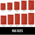thumbnail image 6 of Bath Rug 30x20, Thick Soft Absorbent Chenille, Rubber Backing Quick Dry Microfiber Mats, Machine Washable Rugs for Shower Floor, Bathroom Runner Bathmat Accessories Decor, Sunset Orange, 6 of 6