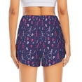 thumbnail image 2 of Lsque Dance Skull Star Printed Women's Running Shorts with Liner Pockets,Elastic Quick Dry Workout Athletic Gym Yoga Shorts,Womens High Waist Shorts-, 2 of 9