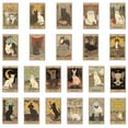 thumbnail image 5 of Pegatinas retro con forma de gato, cartas de tarot, anime, 72 unidades, paquete de 3 a 8 cm, 5 of 5