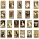 thumbnail image 5 of Pegatinas retro con forma de gato, cartas de tarot, anime, 72 unidades, paquete de 3 a 8 cm, 5 of 5