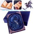 thumbnail image 4 of Journal LZLightactor hecho a mano con diseño de dragón volador en relieve, tamaño A5, azul, 4 of 6