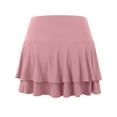 thumbnail image 3 of Doublju Women's Flared Skater Mini Skirt (Plus Size Available), 3 of 4