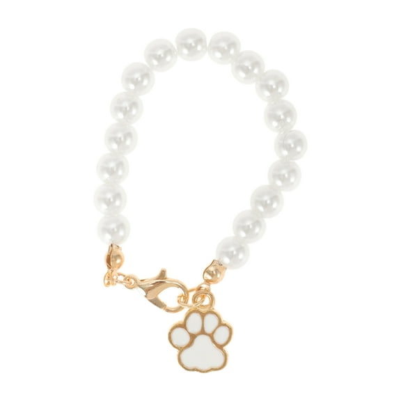Unique Bargains 1 Pc Imitation Pearl Wolf Claw Cup Chain Charm Water Cup Pendant White Alloy, Imitation Pearl