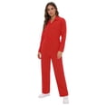 thumbnail image 1 of CHICTRY Combinaison de Mécanicien pour Hommes Combinaison pour Femmes Salopette Manches Longues Combinaisons Body Rave Rouge 3TG, 1 of 3
