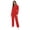 Red, variant on Women's Coverall Jumpsuit Long Sleeve Zipper Closure Workshop Overall Full-body Work Wear Uniforms Hot Pink L