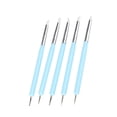 thumbnail image 3 of 5pcs Silicone Clay Sculpture Tools Double Head Ball Stylus Sculpting Modeling Tool (Blue), 3 of 11