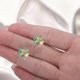 thumbnail image 4 of Clover Jewelry Sets Four Leaf Clover Necklace + Clover Bracelets + Clover Earrings 18k Gold Plated Lucky Clover Sets For Women Girls Wife Girlfriend V, 4 of 4