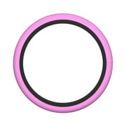 XMXY Car Steering Wheel Cover, Pink Decorative Texture Non-Slip Jeep Truck Universal Elastic Steering Wheel Protector 15 inch
