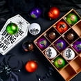 thumbnail image 3 of 2.36-inch Halloween Tree Ornaments Set - Shatterproof-electroplated Skeleton Pumpkin Hanging Balls for Halloween Decorations Indoor Outdoor Party Home Decor, Halloween Hanging Decor, 3 of 6