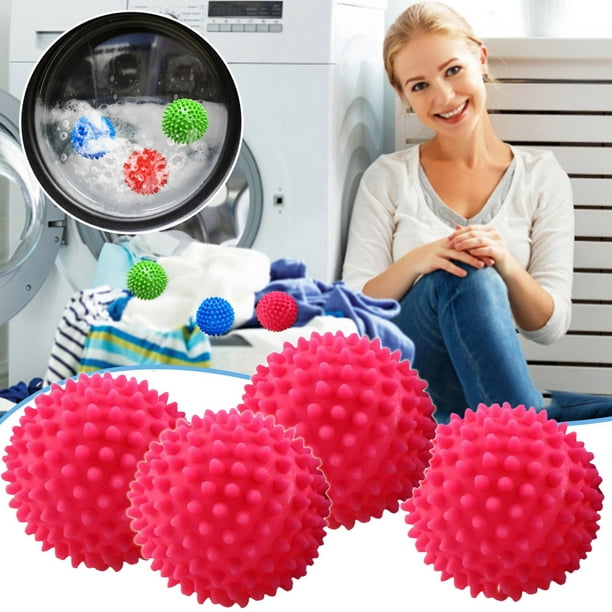 4Pcs Dryer Balls, Reusable Tumble Dryer Laundry Balls for NonMelt New