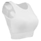 thumbnail image 1 of Deportivo Corriente Estiramiento Estirable Croptop Corta Elástico Blanco, 1 of 9