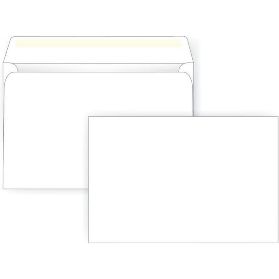 6 1/2 x 9 1/2 Booklet Envelope - 24# White - Open Side (6.5 x 9.5) - Large Envelope Series (Box of 1000)