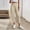 #0156-Beige, variant on Womens Wide Leg Pants, Solid Linen Blend Elastic Waist Trousers, Casual Long Bottoms with Pockets, Breathable Summer Pants Gift