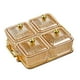 thumbnail image 1 of Caja organizadora de cuencos para servir con compartimentos y doble asa con rejilla Nordic Cookies Aureato 4 Cuencos, 1 of 9