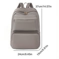 thumbnail image 2 of 1pc Fashion Casual Large-capacity Portable Backpack, Travel Backpack Women's Bag, Simple Solid Color Bag, Fashion Versatile Bag, Students Commuter Bag For Daily Use, 2 of 5
