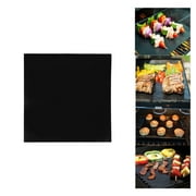 ANGGREK Grill Mat Oven Liner 9.8x9.8in Non-Stick Reusable Barbecue BBQ Mat, for Charcoal, Electric Grill, Electric Oven, Air Fryer, Heat Resistant Silicone Placemats