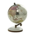 thumbnail image 6 of DecMode 6" White World Map Globe with Marble Base, 6 of 10