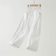 thumbnail image 5 of Nilvkv Boys Lightweight Pants, Boys Joggers, Logo Print Straight Leg Sweatpants in Relaxed Fit with Elastic Waist and Side Pockets for Outdoor Wear White 11-12 Years, 5 of 8