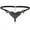 Black, variant on Women's Pearl T Back G String Embroidery Rose Flowers Beaded Thong Panty Underwear Micro Underpant Purple One Size