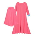 thumbnail image 3 of Odeerbi Niñas Vestido Musulmán Algodón Con Hijab Una-Pieza Vestido Oración Islámica Color Sólido Vestido Manga Larga Con Pañuelo En La Cabeza Conjunto, 3 of 8