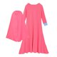 thumbnail image 3 of Odeerbi Niñas Vestido Musulmán Algodón Con Hijab Una-Pieza Vestido Oración Islámica Color Sólido Vestido Manga Larga Con Pañuelo En La Cabeza Conjunto, 3 of 8