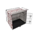 thumbnail image 6 of Vintage Valentine Dog Crate Cover, I Love You in Several Languages with Paint Drops and Hearts, Easy to Use Pet Kennel Cover Small Dogs Puppies Kittens, 7 Sizes, Vermilion Plum Off White, by Ambesonne, 6 of 6