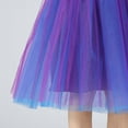 thumbnail image 4 of MIXUE Skirts For Women Summer Solid Color Mesh High Waist Layered Party Casual Beach Skirt Holiday-Wear,Purple,L, 4 of 6