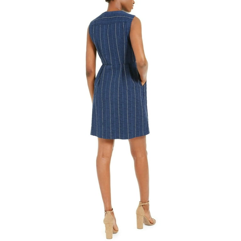 Nanette Lepore Striped Denim Sheath Dress