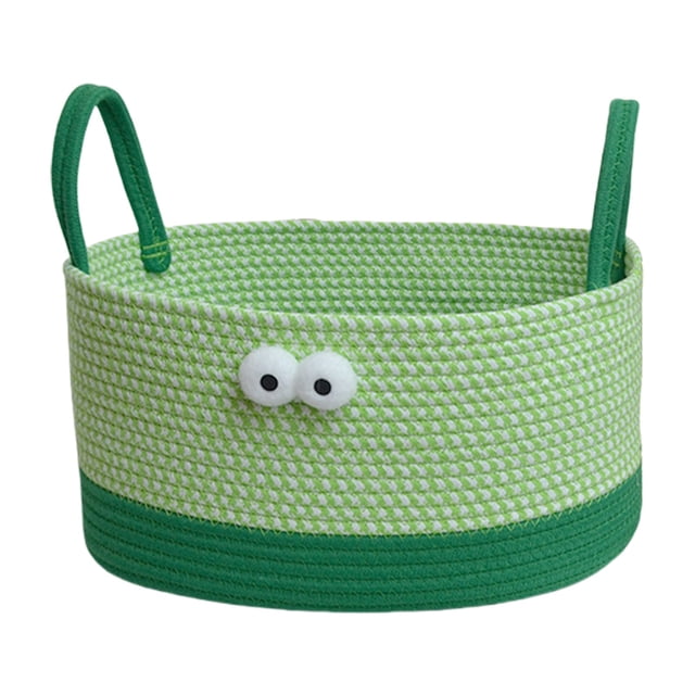 Paniers Tissés pour Rangement, Panier de Rangement de Bureau Panier de Rangement en Fil de Coton, Paniers de Rangement pour Organiser, Petit Panier de Rangement, Panier de Rangement Tissé