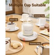 SWEETFULL Large Candle Warmer Plate, Coffee Cup Mug Warmer for Desk, Electric Mug Heater and Cup Warmer for Beverages, Milk, Tea & Coffee, Candle Melter, Ideal Coffee Accessories Gifts