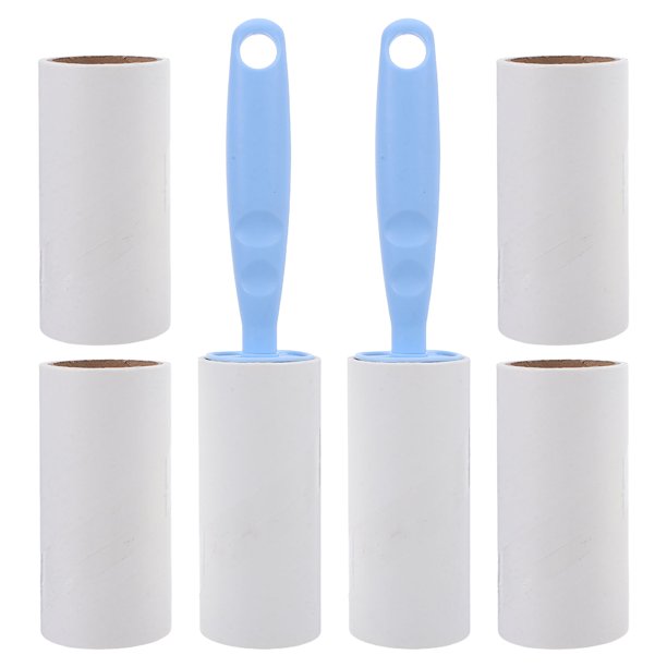 unbranded 8Ud Rodillo Quitapelusas Reutilizable Para Limpieza De Muebles Y Ropa Color Azul