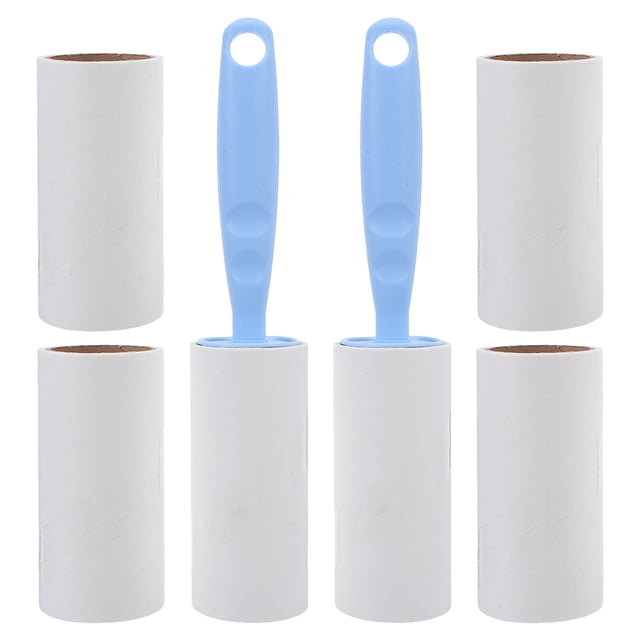 unbranded 8Ud Rodillo Quitapelusas Reutilizable Para Limpieza De Muebles Y Ropa Color Azul