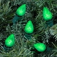 thumbnail image 3 of Novelty Lights 25 Pack C7 LED Twinkle Outdoor Christmas Replacement Bulbs, Warm White, C7/E12 Base Green, 3 of 5