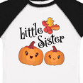 thumbnail image 4 of Inktastic Little Sister Pumpkins with Fall Leaves Girls Toddler T-Shirt, 4 of 5