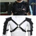 thumbnail image 2 of Men Medieval Costume Armor Cosplay Accessory Vintage Gothic Warriors Knights Shoulder Straps Adjustable PU Leather Harness, 2 of 5