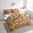 thumbnail image 2 of Erosebridal Brown Capybara Twin Bedding Sets 7-Piece For Child Boys Girls,Kids Kawaii Animal Bedding Comforter Set,Breathable Home Decor, 2 of 6