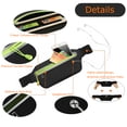 thumbnail image 6 of Ultra Slim Running Belt Fanny Pack - Lightweight 0.11lb Waterproof Waist Bag with Reflective Strip, Phone Holder, Earphone Hole, Adjustable for Men Women Running Jogging Hiking Travel, 6 of 8
