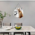 thumbnail image 4 of Pet Cat Circle Wooden Hanging Sign All Visitors Must Be Approved Cat Poster A House is Not A Home Funny Animal Wall Art Cat Signs for Birthday Housewarming Home Cafes Bars Sign 12x12 Inches, 4 of 5